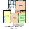 ジャルダン竹村二番館 3DKの間取り