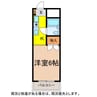 ヴァンカートル 1Rの間取り