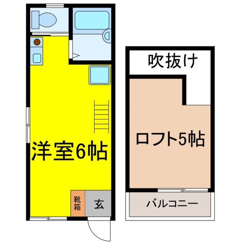 間取図 メゾネート上松２