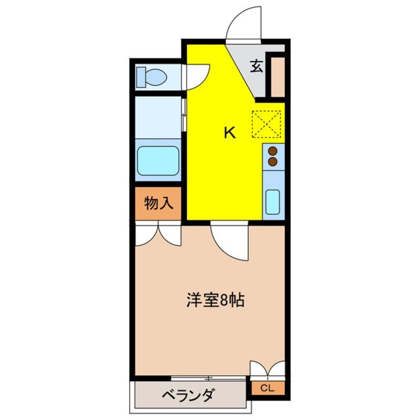 間取図 第３コーポシモダ