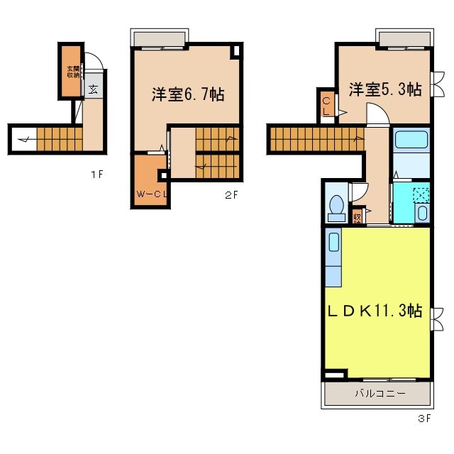 間取り図 クレセントVII