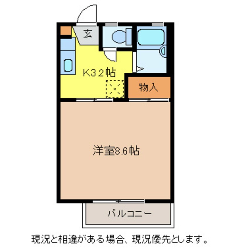 間取図 プルミエール桐原Ｄ