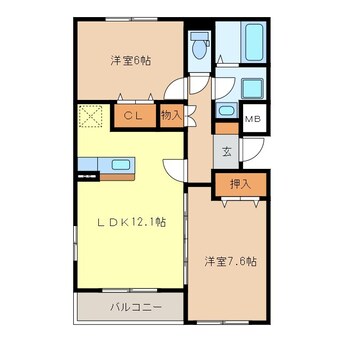 間取図 Ｍ・テーネロ・ボスコ