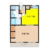 ケントハウス 1DKの間取り