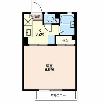 間取図 ベルメゾン南俣