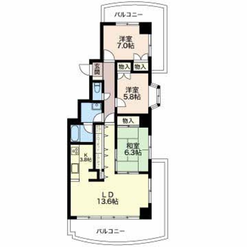 間取図 グランドメゾン長野