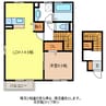 コーポわかくさ 1LDKの間取り