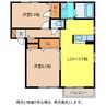 ＭａｓｔＴｏｗｎ松岡II 2LDKの間取り