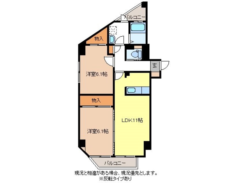 間取図 ブリランテサクラ