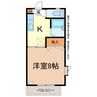 シャンブル風間 1Kの間取り