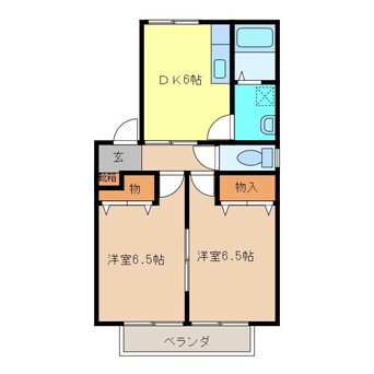 間取図 グリーンタウン宮島Ｂ棟