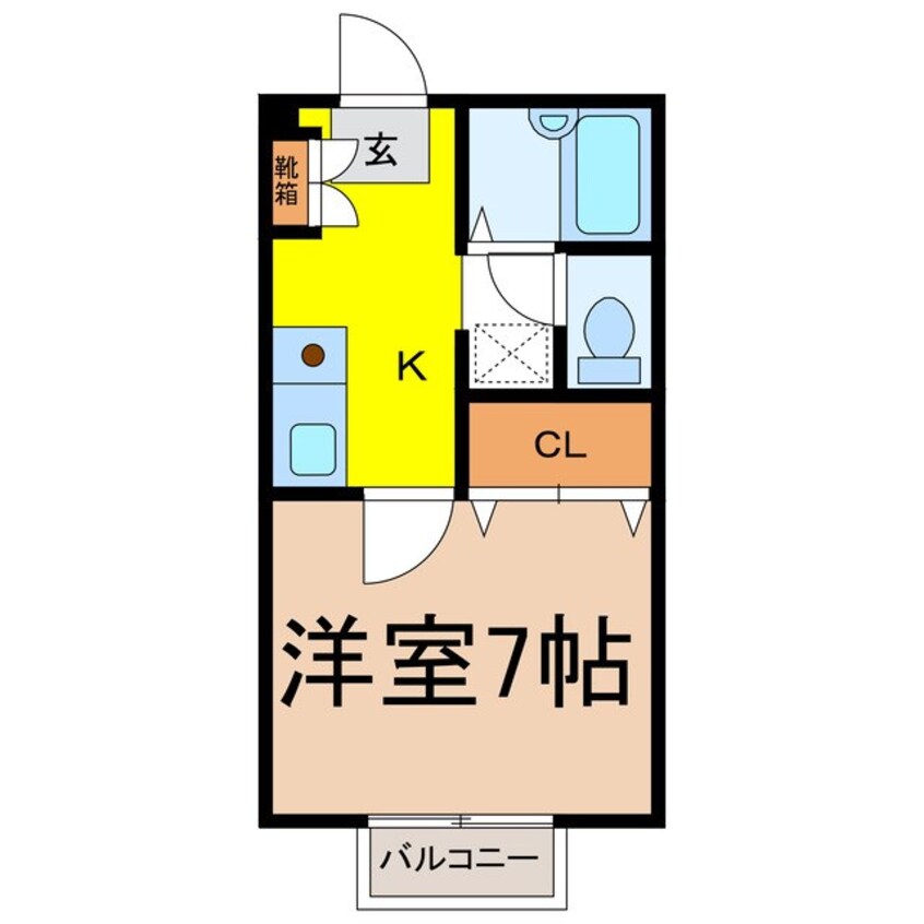 間取図 コーポ小林