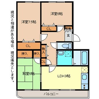 間取図 ガーデンテラス大日方Ｂ