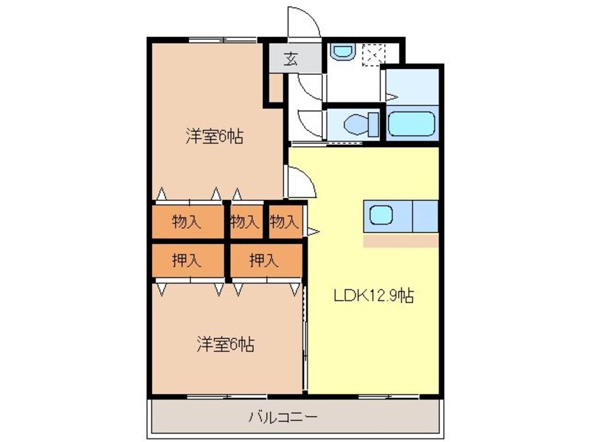 間取図 マノア稲葉