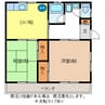 メゾン傳田 2DKの間取り
