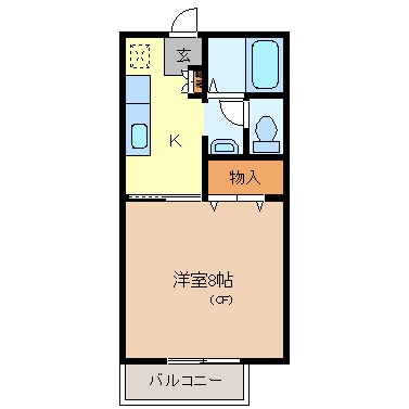 間取り図 カレッジハイツ三輪