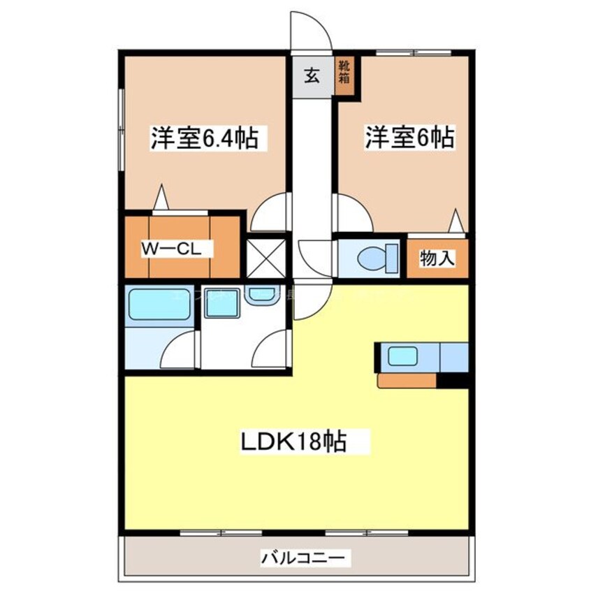 間取図 ブレイン-ｍ