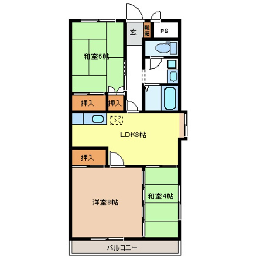 間取図 妻科アークス