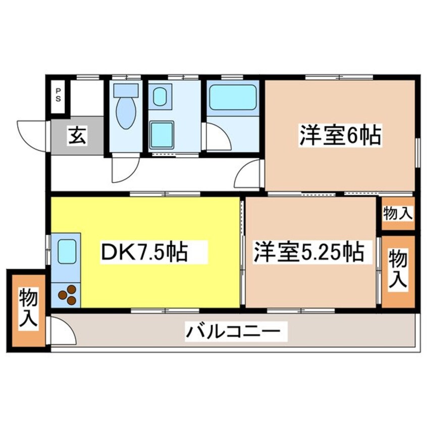 間取図 ディアスさくら２