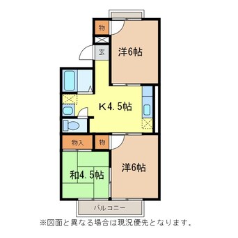 間取図 北条ライブタウンＥ棟