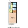 青沼ハイツ 1Rの間取り