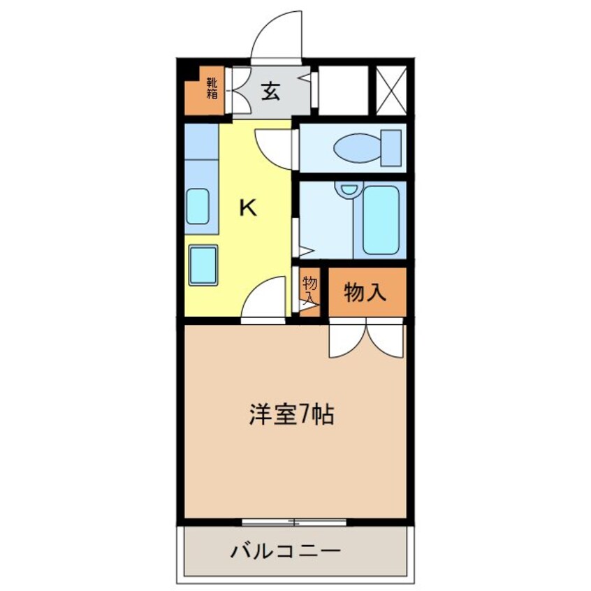 間取図 信越本線/長野駅 徒歩12分 1階 築29年