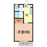 レジデンスＡ 1Kの間取り
