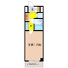 ダイアパレス長野大通り 1Kの間取り
