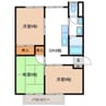 ハイツサンリバー 3DKの間取り
