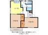 フレグランスひらせＡ棟 2DKの間取り