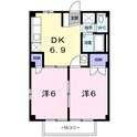 エステートヤマダ　Ａの間取図