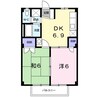 エステートヤマダ　Ａ 2DKの間取り