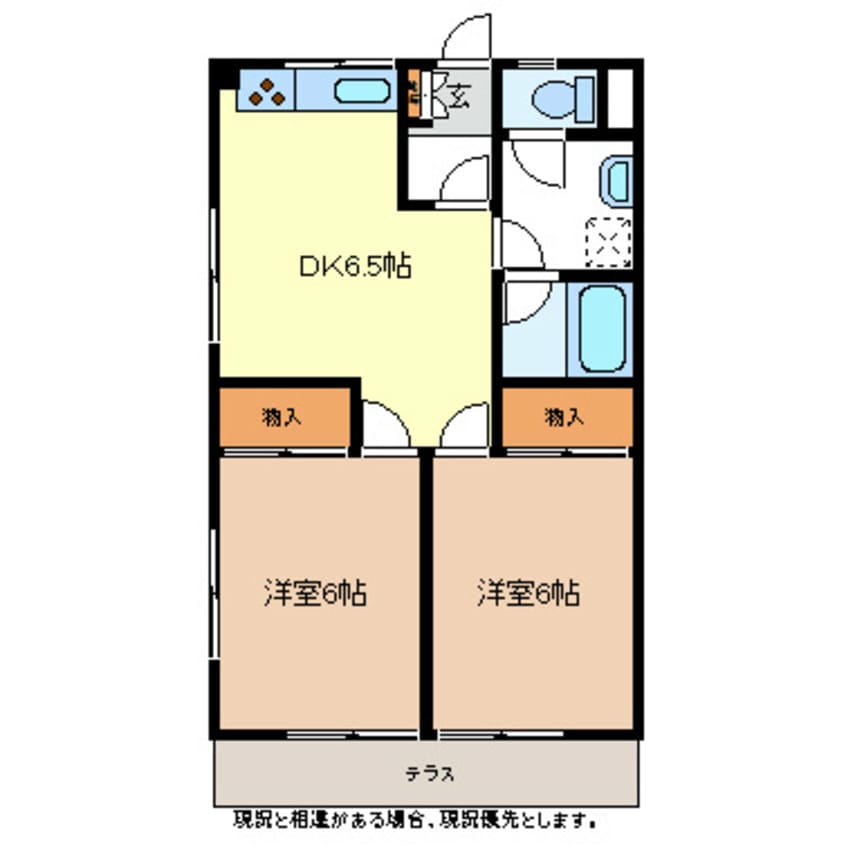 間取図 グリーンハイツ柳原