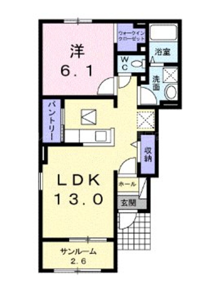 間取図 クレセントハイムＡ