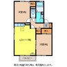 長野電鉄長野線/本郷駅 徒歩7分 2階 築25年 2LDKの間取り