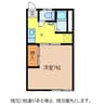 旭ハイツ 1Kの間取り