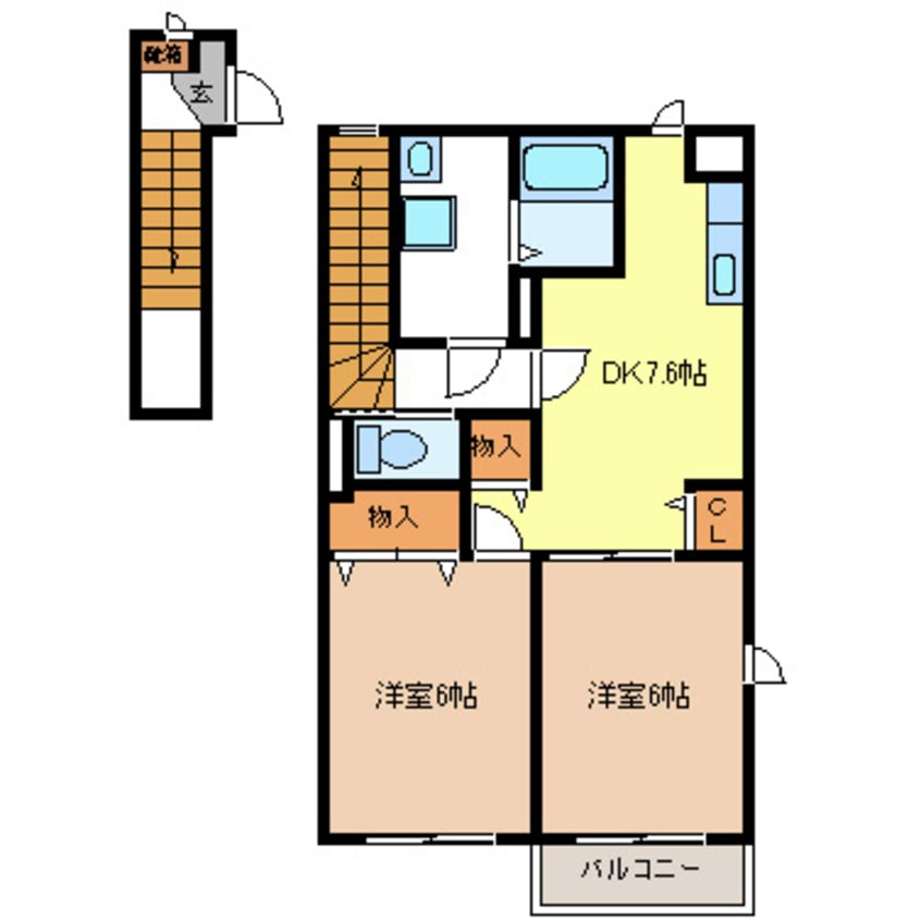 間取図 サンライズ瑞樹Ｂ