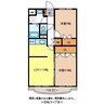 ブール・ド・ネージュ 2LDKの間取り