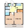 ハイツＫ-２ 2Kの間取り