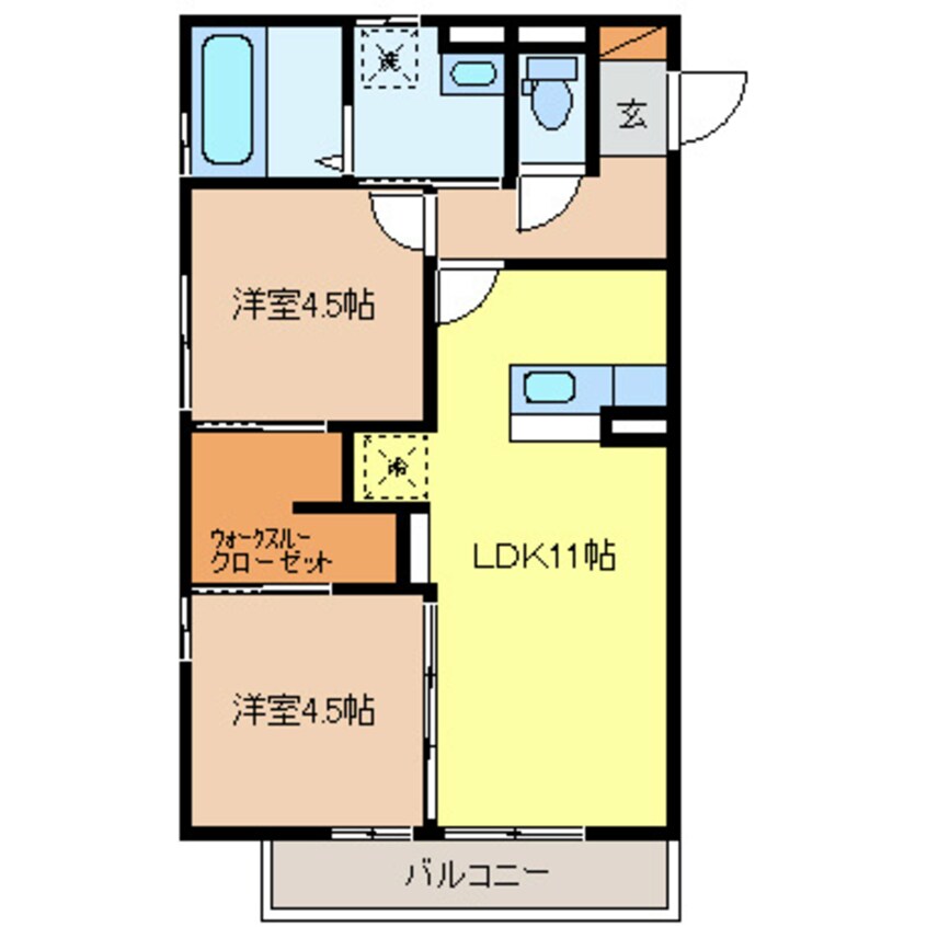 間取図 ラ・シャストIII