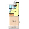 プチメゾン栗田 1DKの間取り