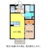 エバーグリーンハイツ 1DKの間取り