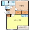 マンションタウ 1LDKの間取り