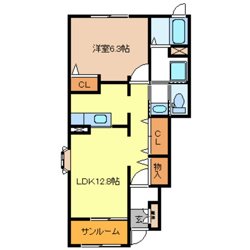 間取図 ディアコート