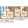 長野電鉄長野線/附属中学前駅 徒歩4分 1-2階 築44年 3Kの間取り