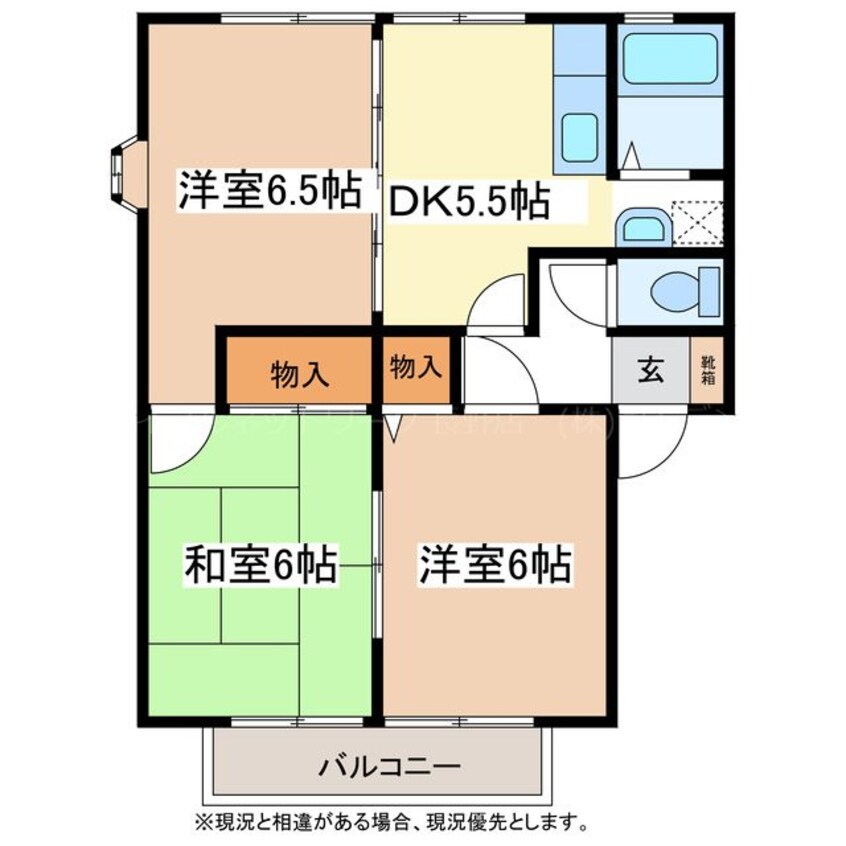 間取図 サンビレッジ北長野Ｂ