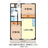 Ｍハイツ 2LDKの間取り