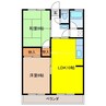 おねやま団地悠久台 2LDKの間取り