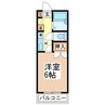 城山ハイツI 1Kの間取り