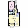 イリーデエスペランサD棟 1LDKの間取り